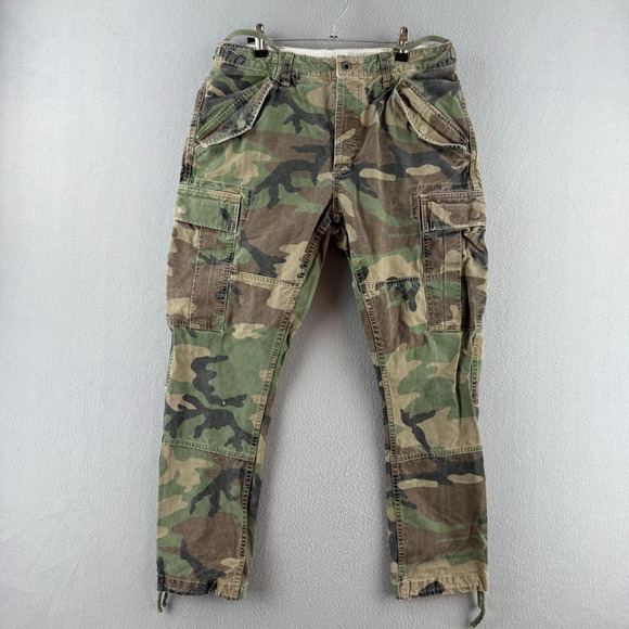 Polo Ralph Lauren Other - Polo Ralph Lauren Pants Mens 32x30 (Fits 32x26) Military Camo Cargo Slim Fit